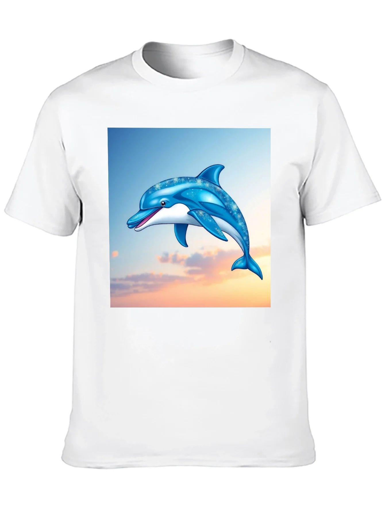Rebbecca Dolphin Graphic Print Black T-Shirt