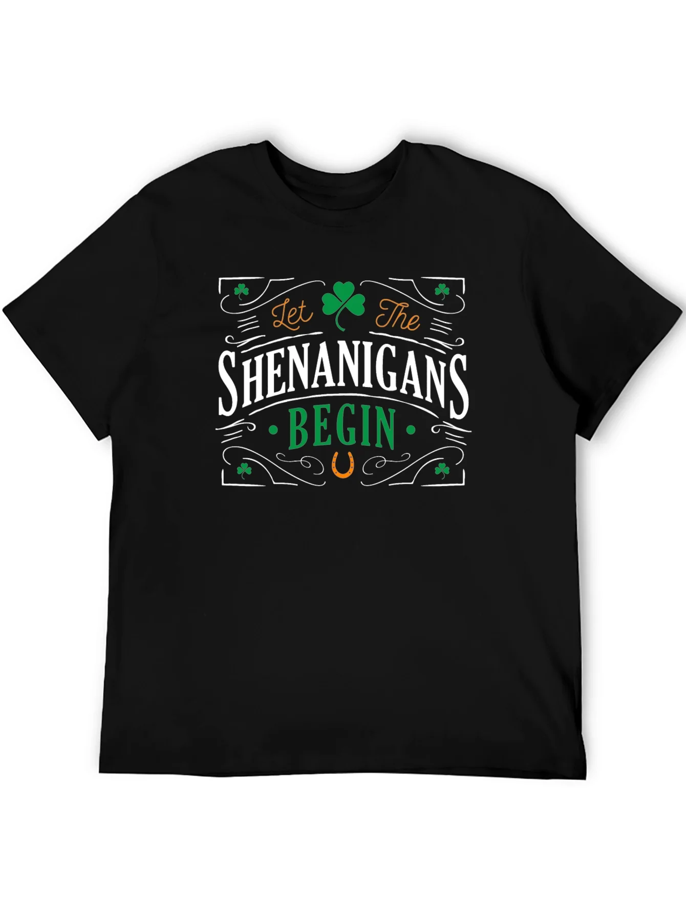 Camiseta Negra Shenanigans Begin San Patricio