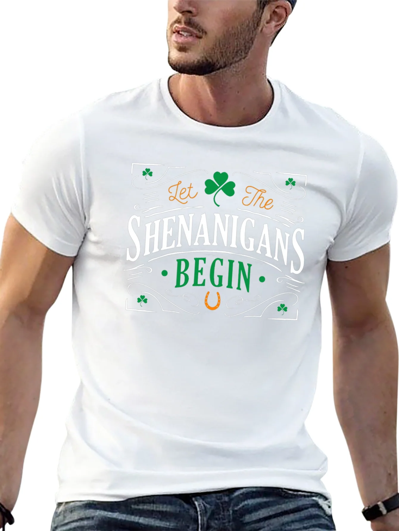 Camiseta Negra Shenanigans Begin San Patricio
