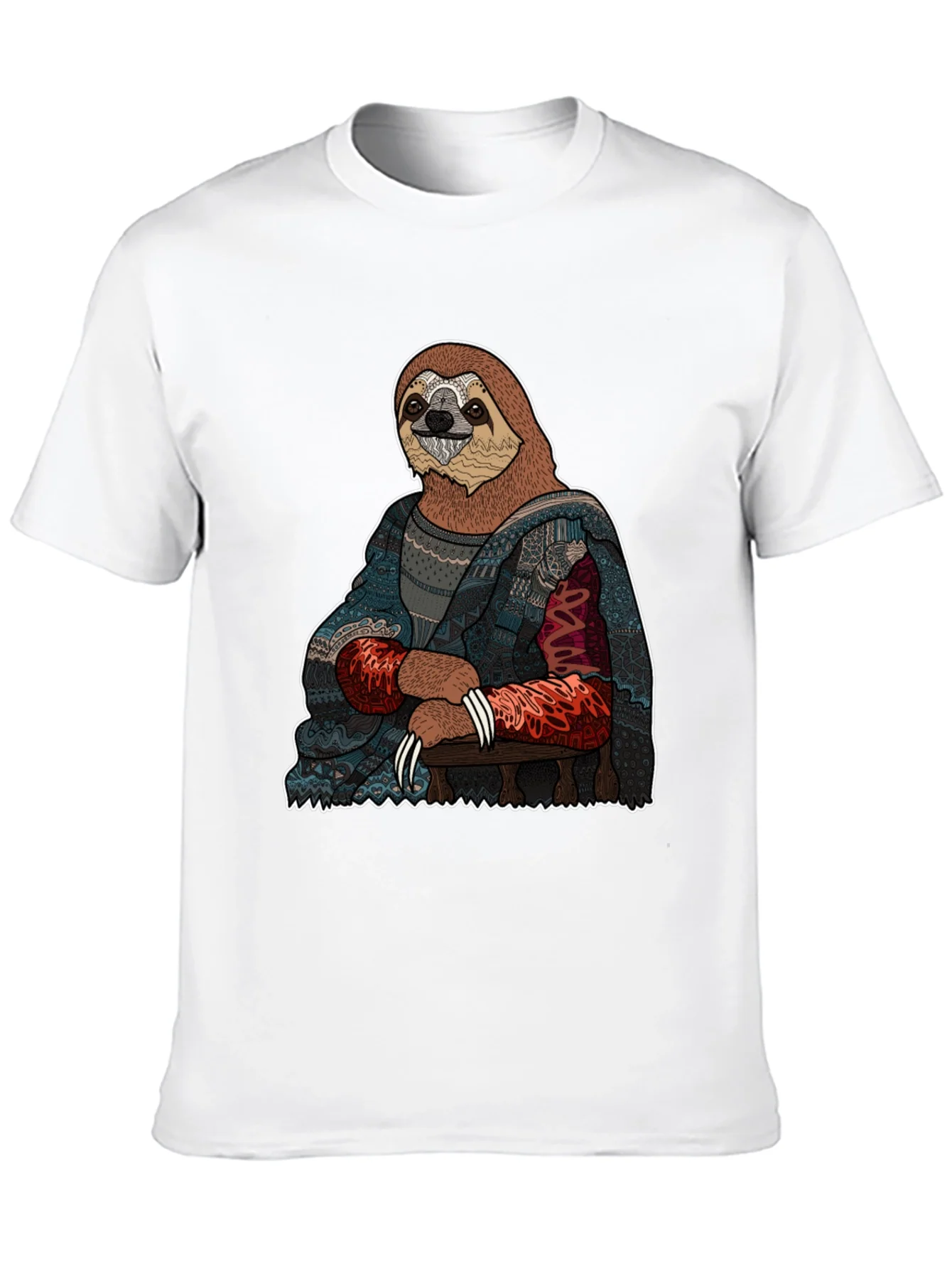 Camiseta Hombre: Mona Lisa Perezosa