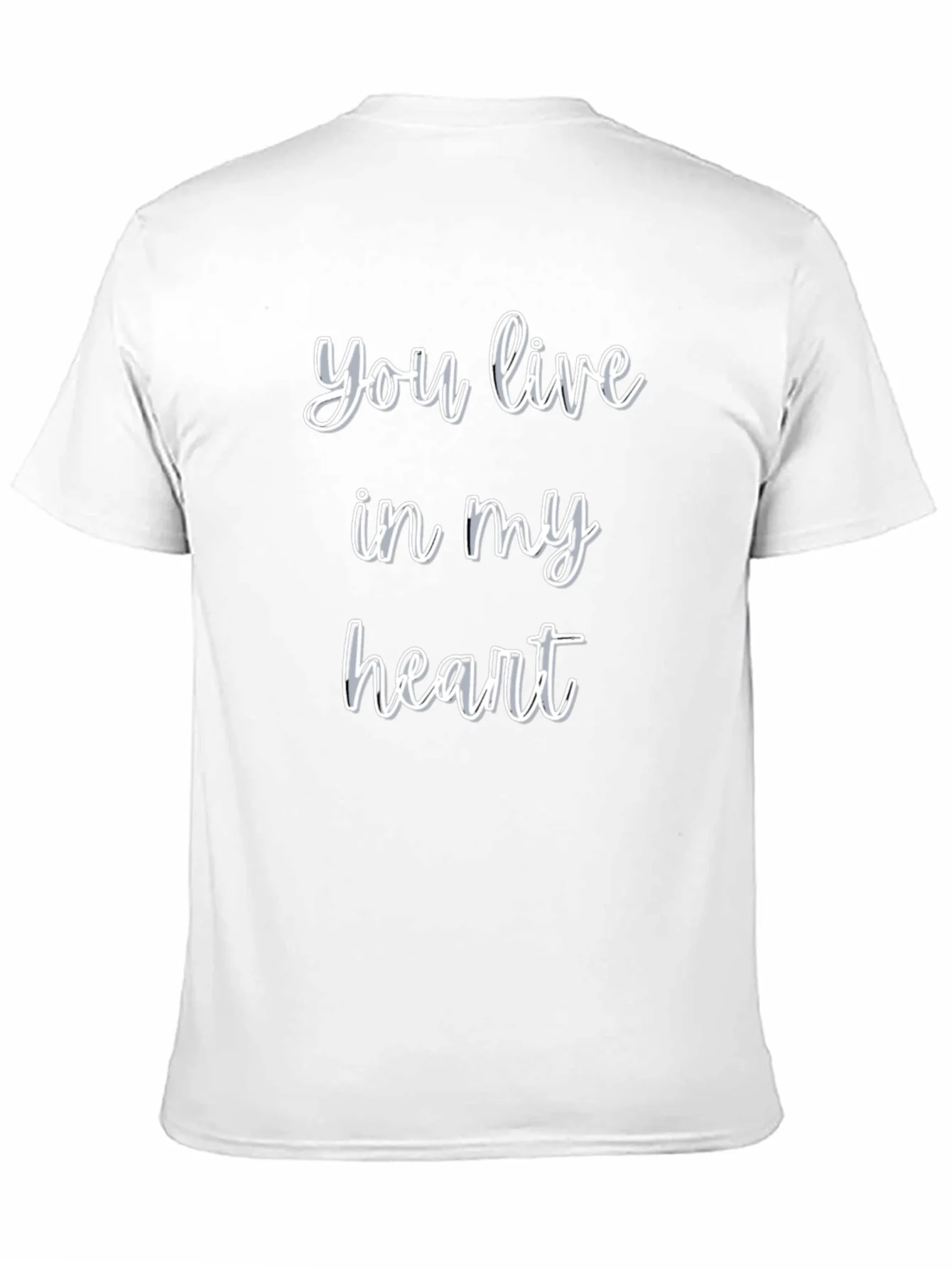 Camiseta Negra You live in my heart