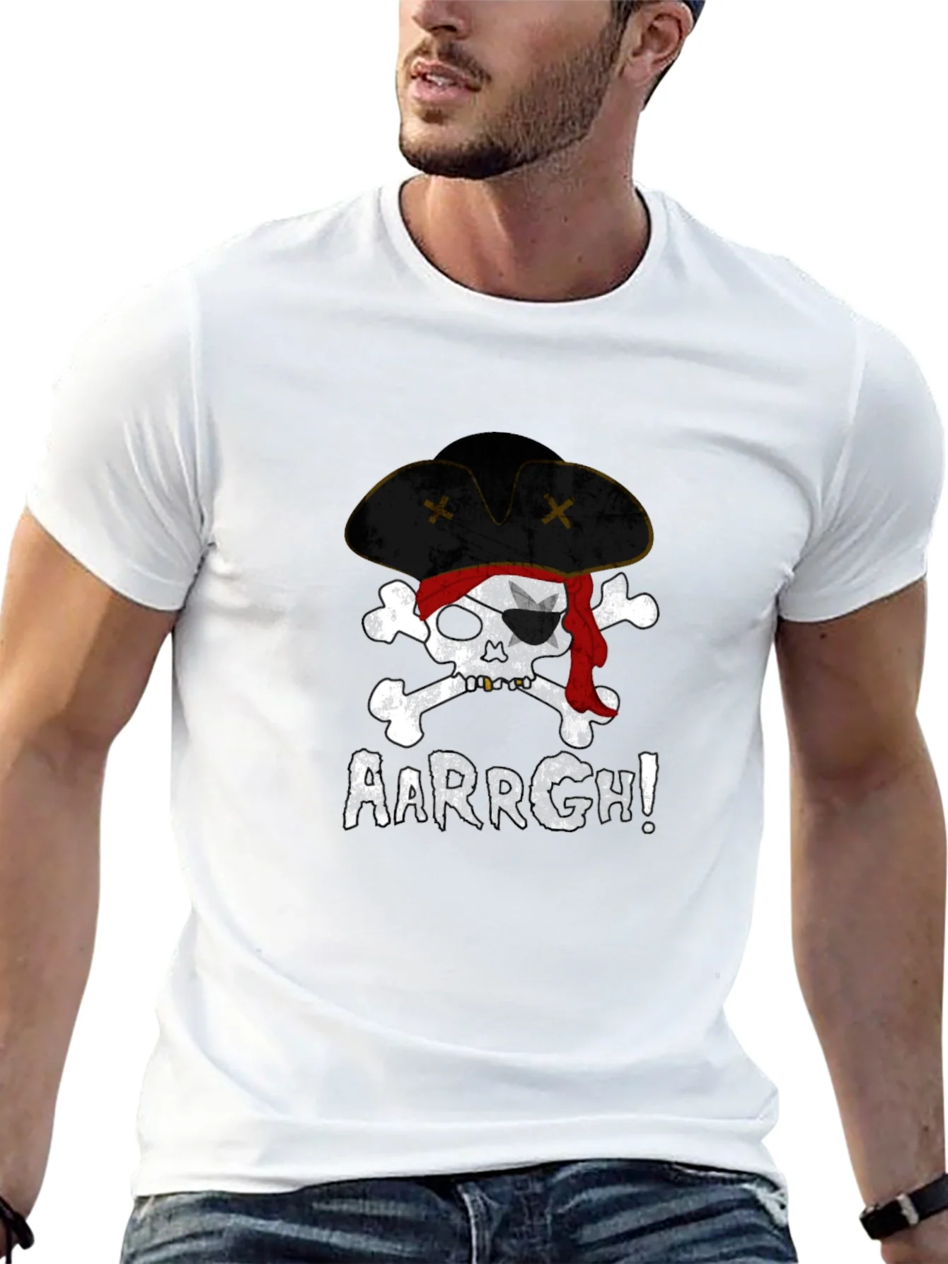 Rebbecca Pirate Skull AARRGH! Graphic Tee