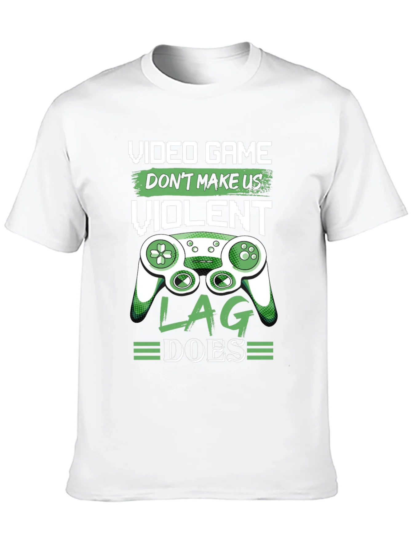 Camiseta Negra Divertida Videojuegos Lag Hace Violento