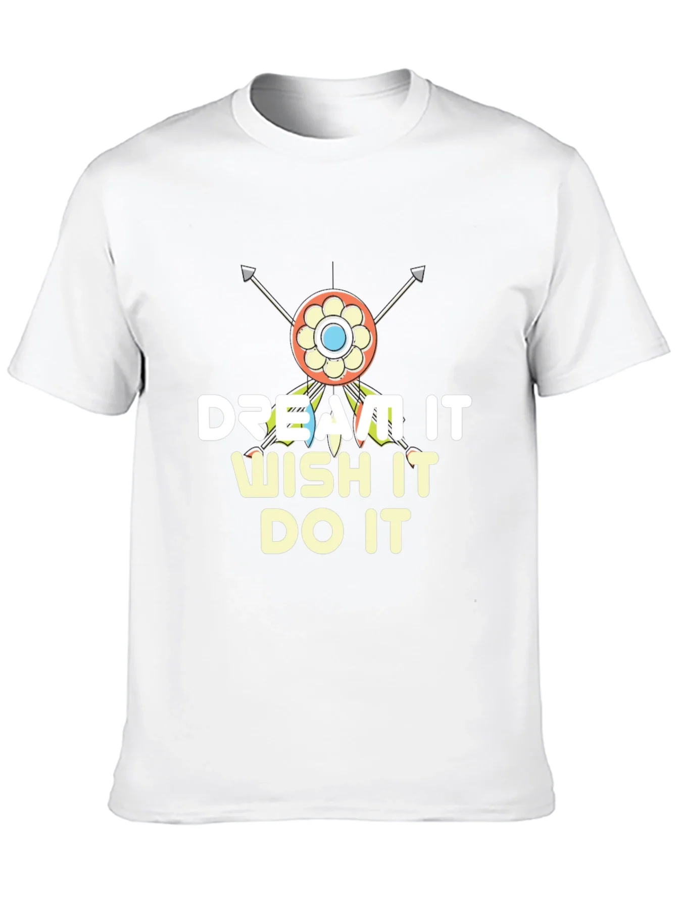 Camiseta Negra Motivacional: Dream It Wish It Do It