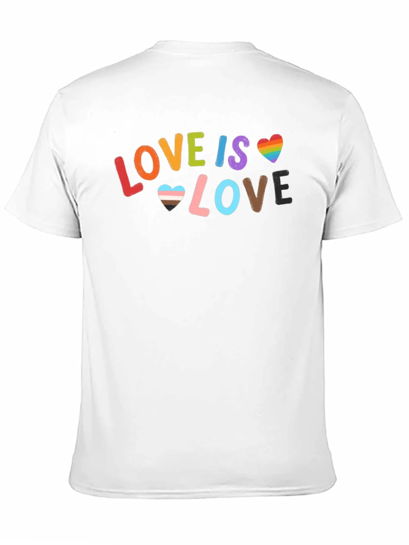Camiseta Negra Love is Love para Orgullo LGBT