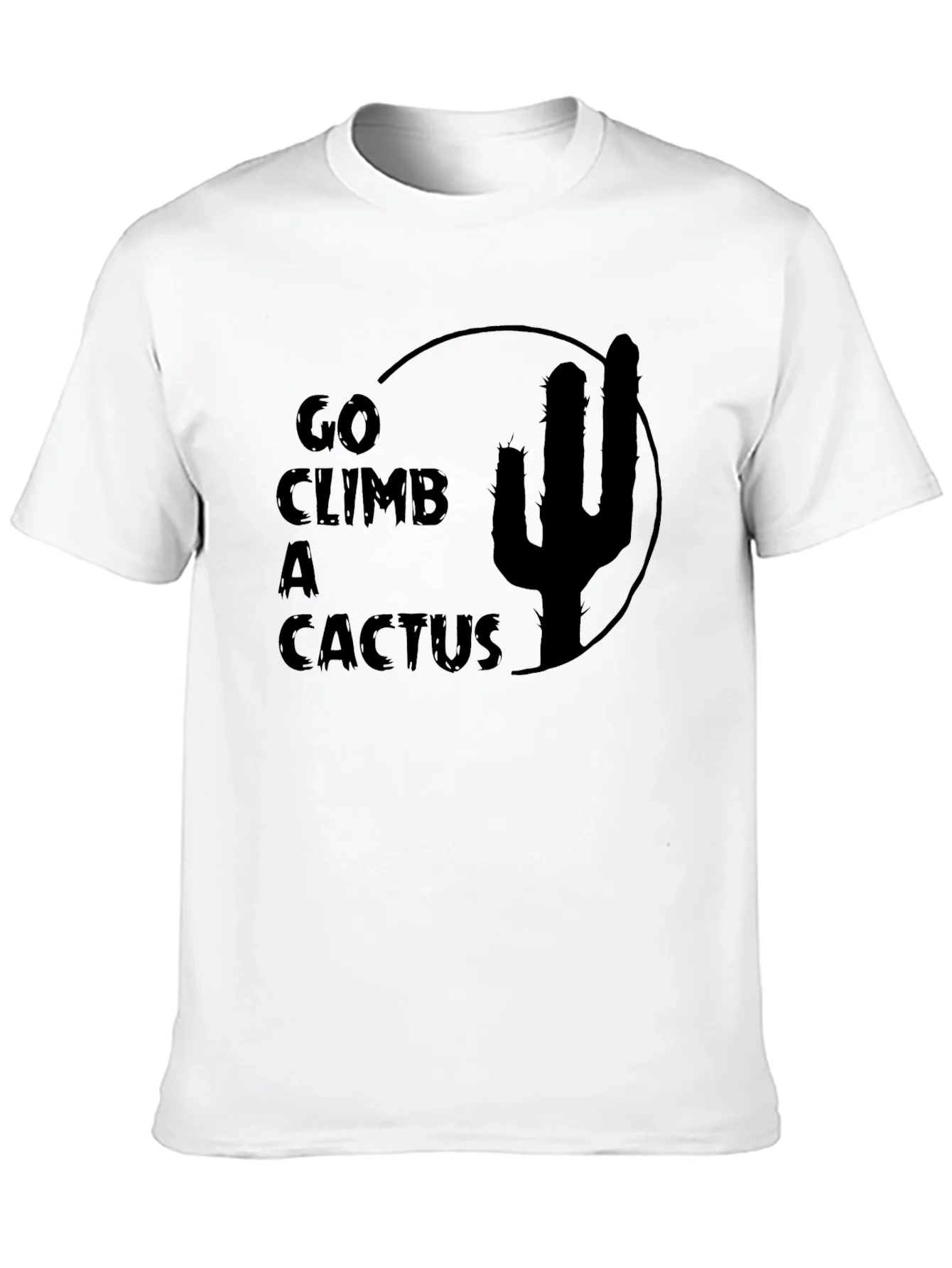 Camiseta Negra Go Climb a Cactus