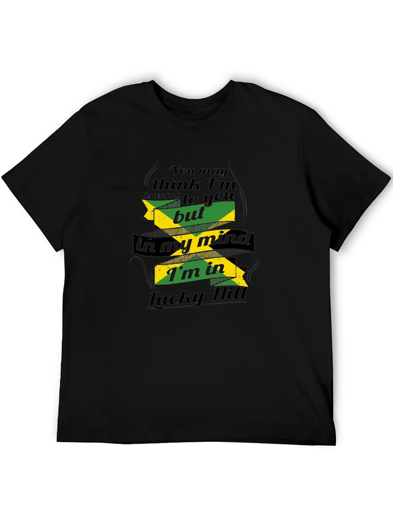 Camiseta Negra Jamaica Lucky Hill