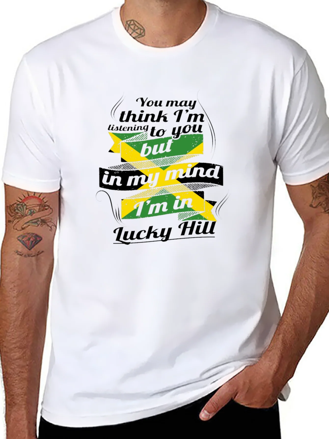 Camiseta Negra Jamaica Lucky Hill