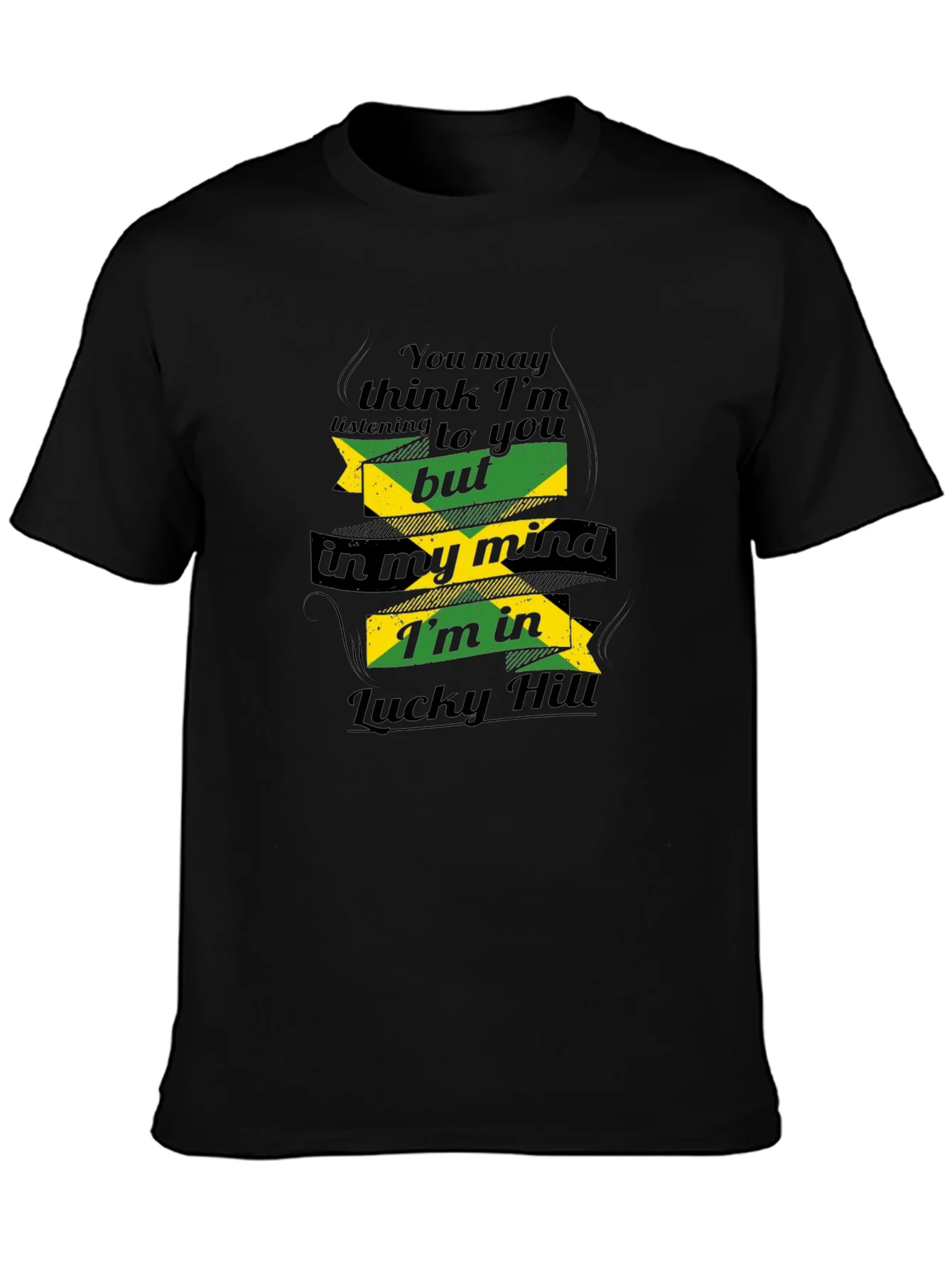 Camiseta Negra Jamaica Lucky Hill