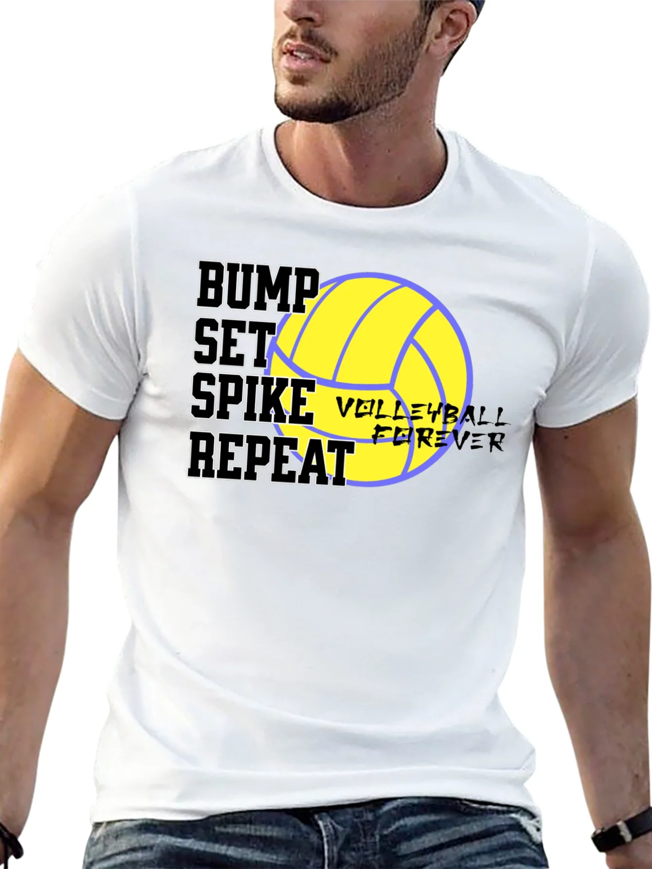 Camiseta Bump Set Spike Repeat Voleibol