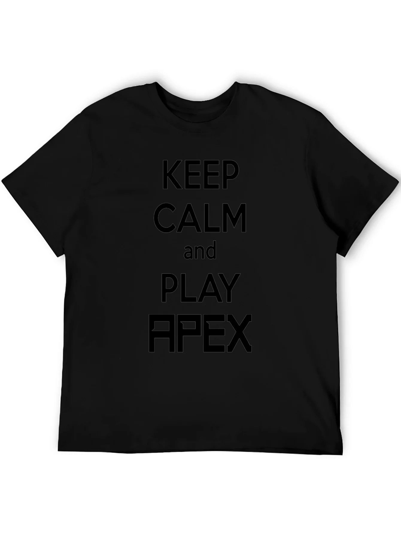Rebbecca Keep Calm and Play Apex Black T-Shirt