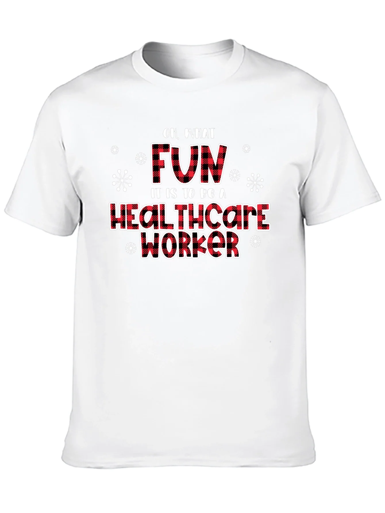 Camiseta Negra Divertida para Trabajadores de la Salud