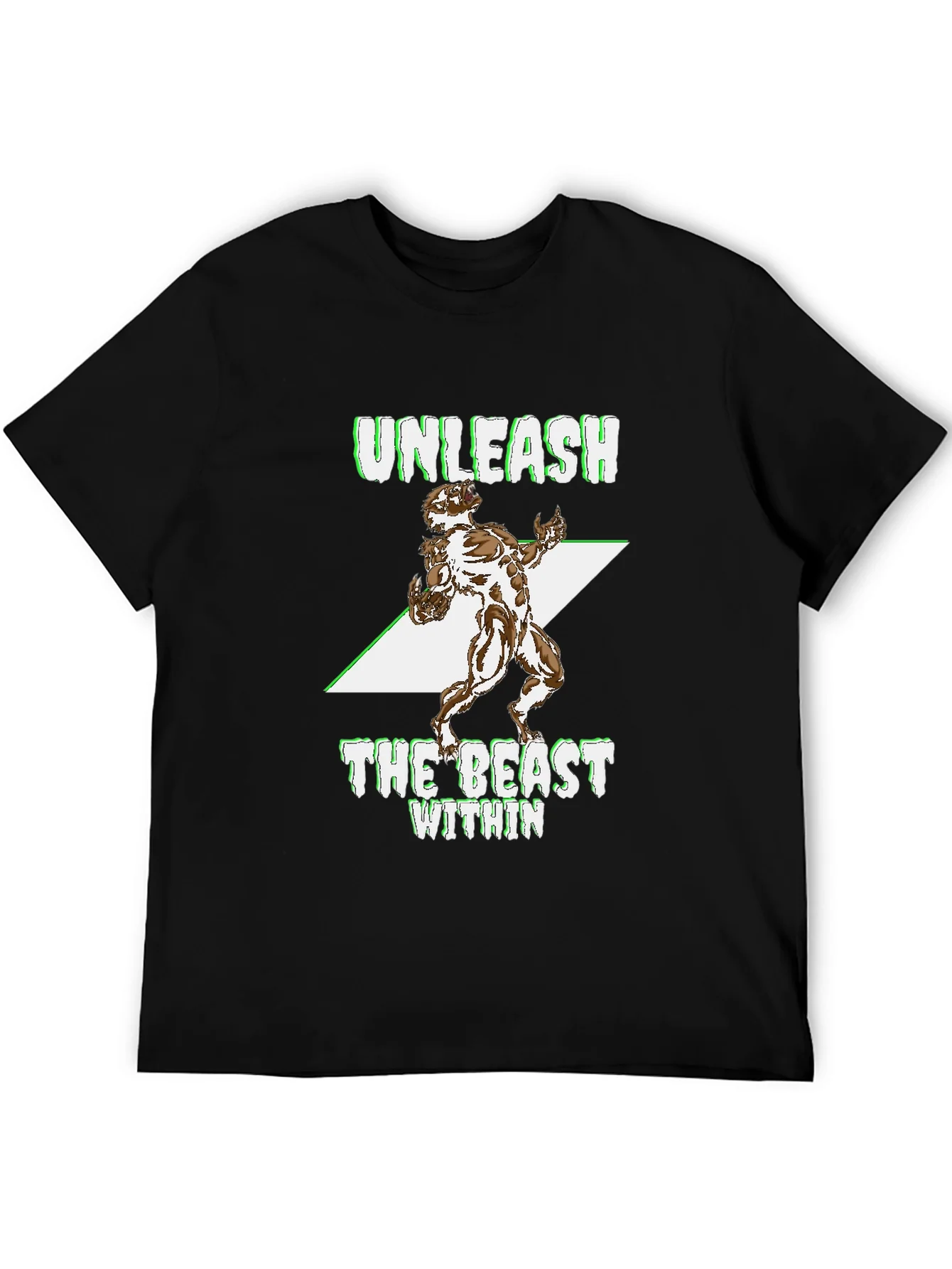 Camiseta Negra Hombre Unleash The Beast Within