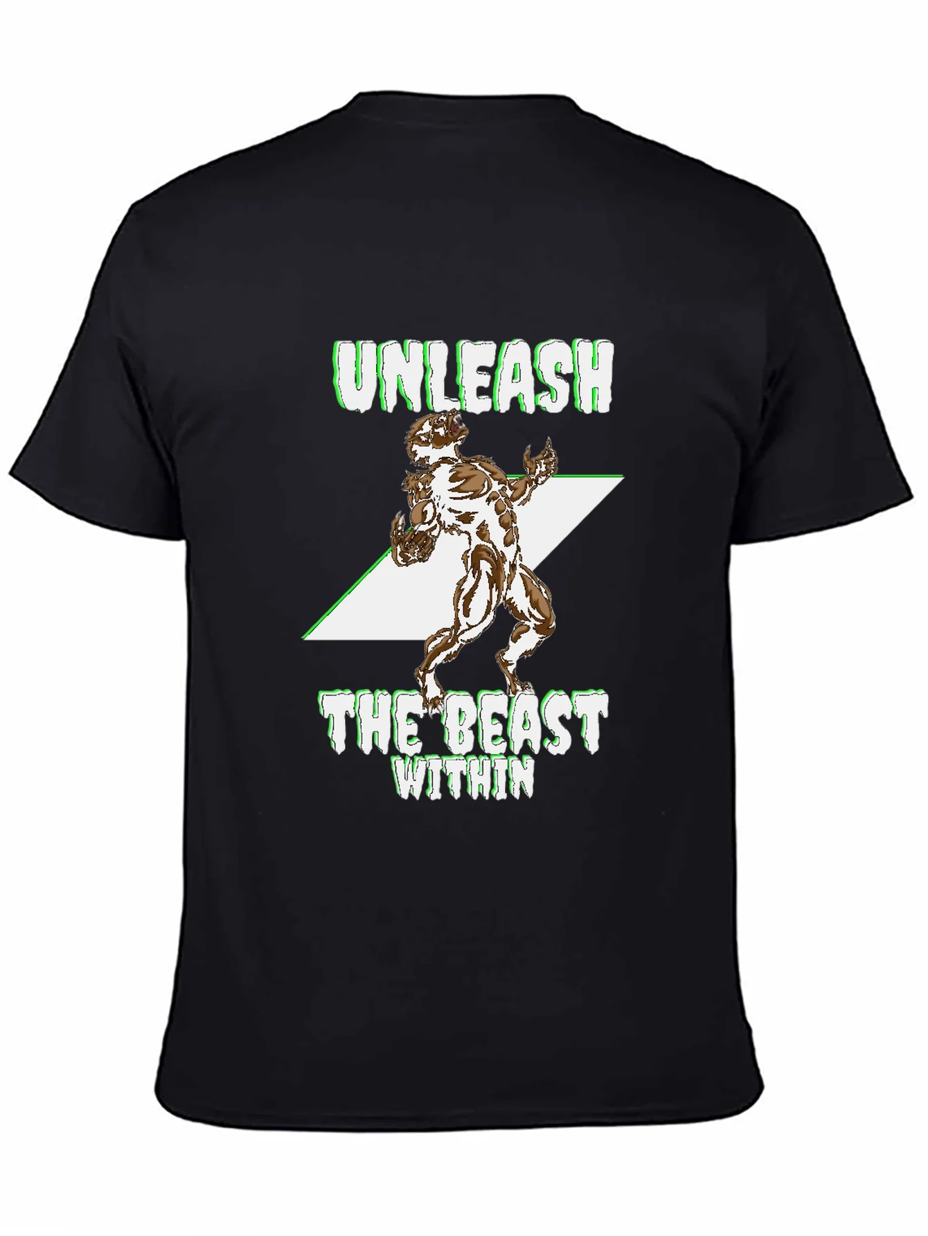 Camiseta Negra Hombre Unleash The Beast Within