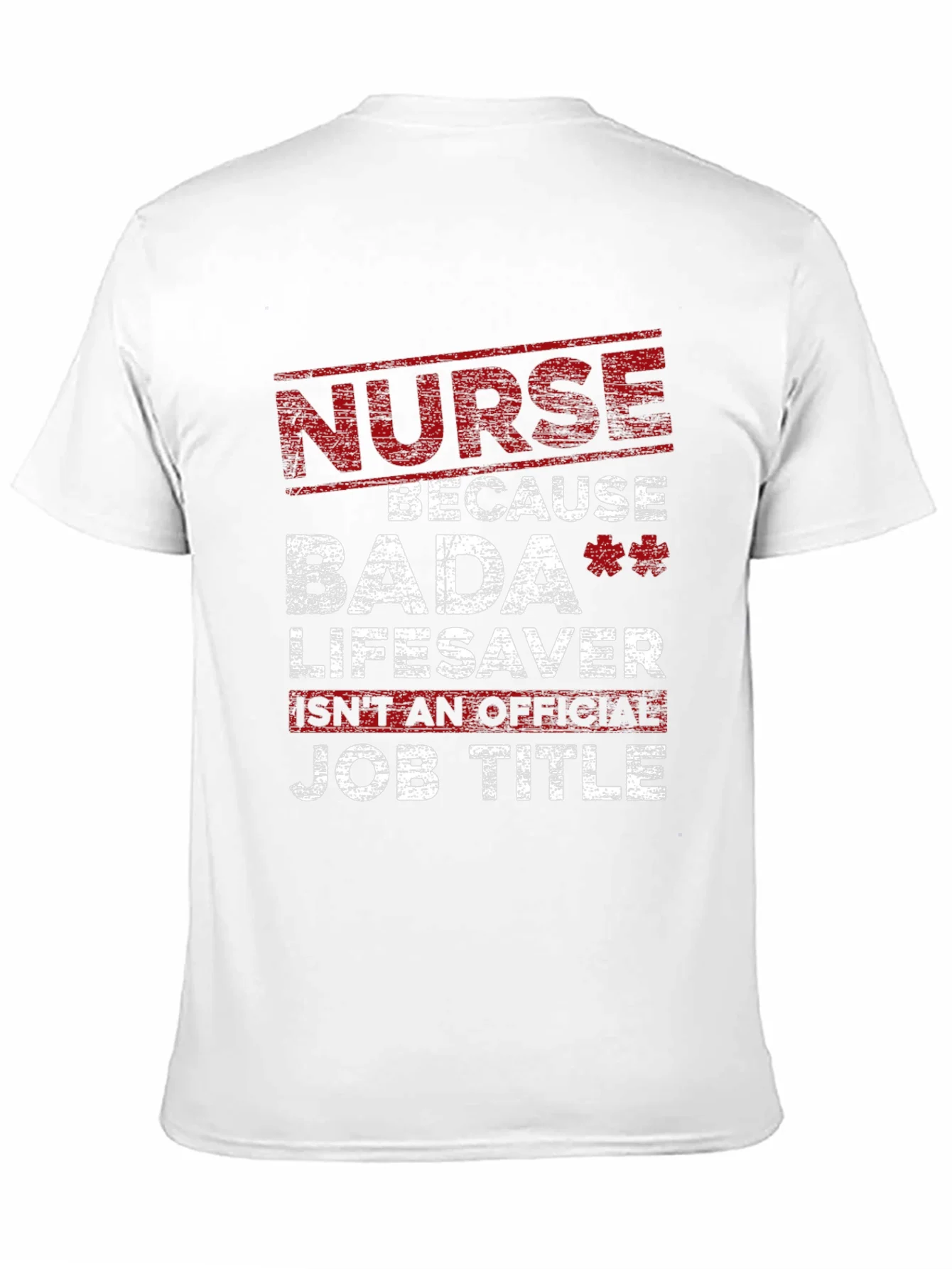 Camiseta Negra Nurse Bada Lifesaver para Enfermer¨ªa