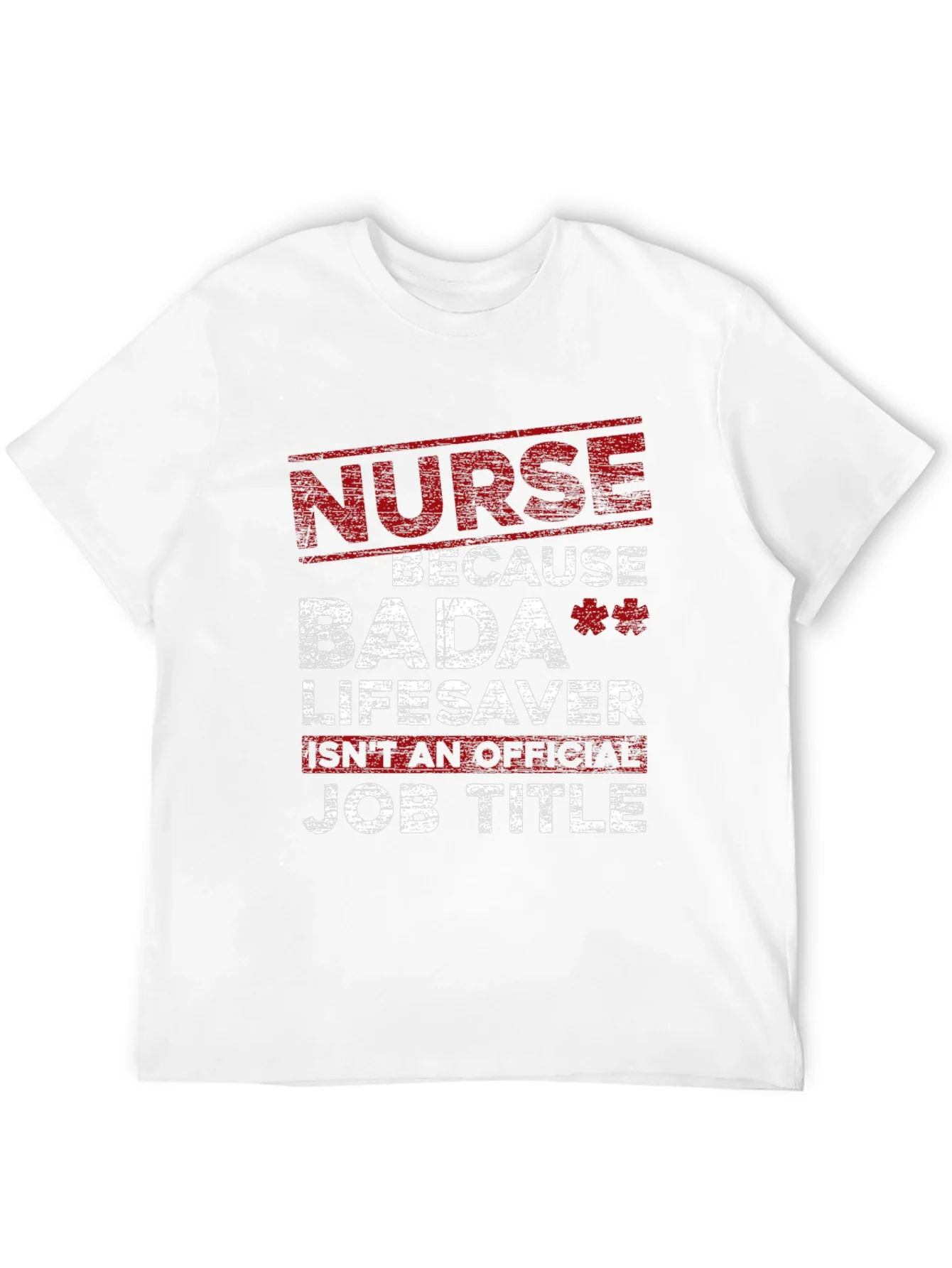 Camiseta Negra Nurse Bada Lifesaver para Enfermer¨ªa