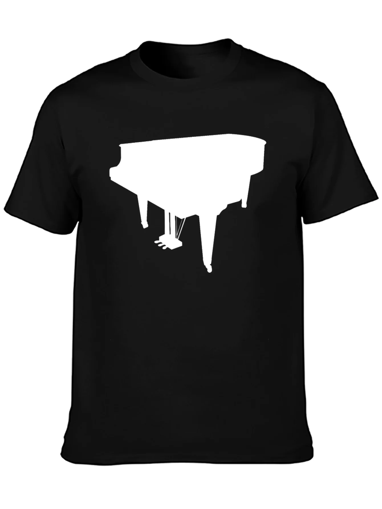 Rebbecca Piano Graphic Tee - Black Cotton Music T-Shirt