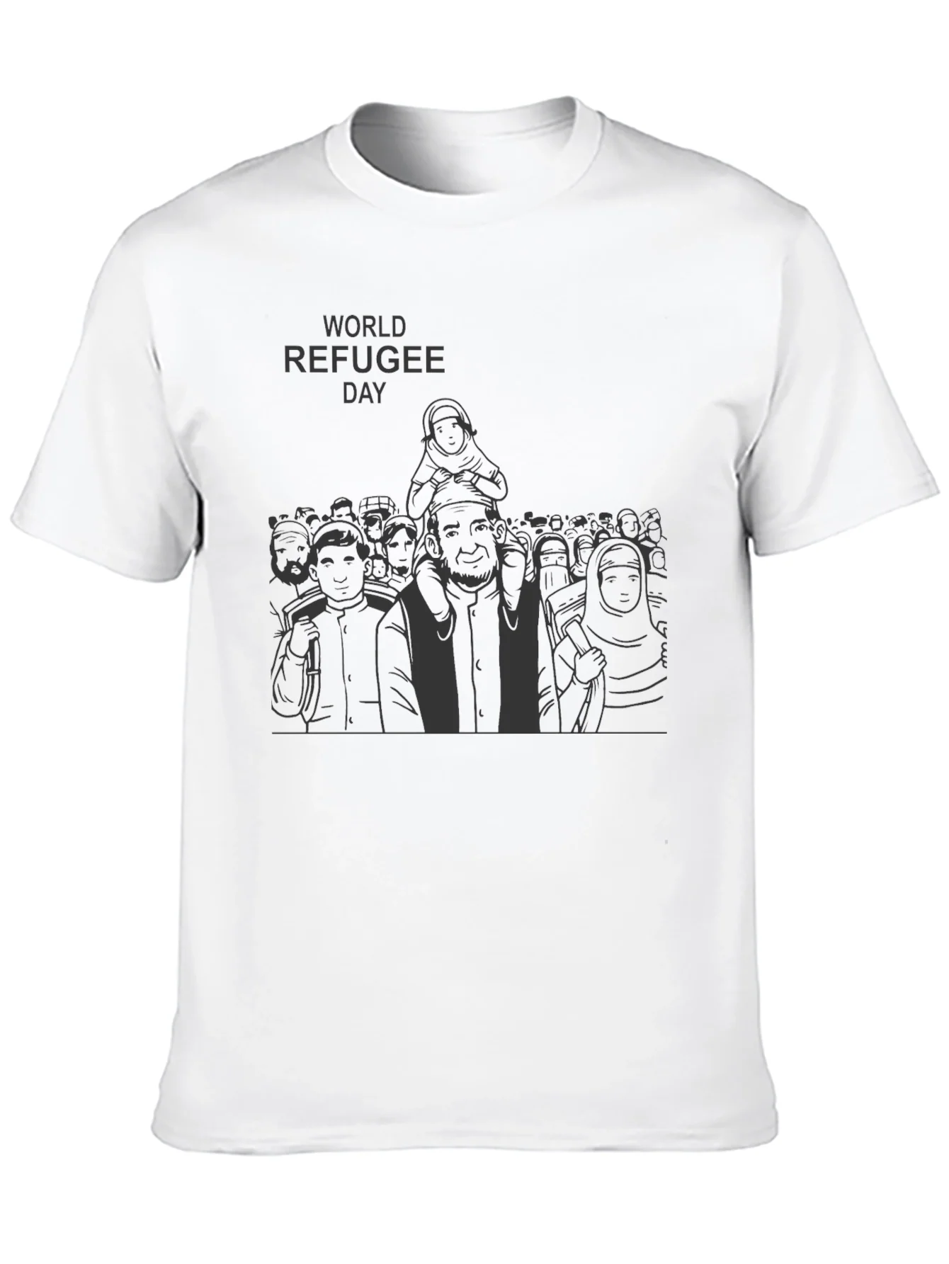 Rebbecca World Refugee Day T-Shirt - Black