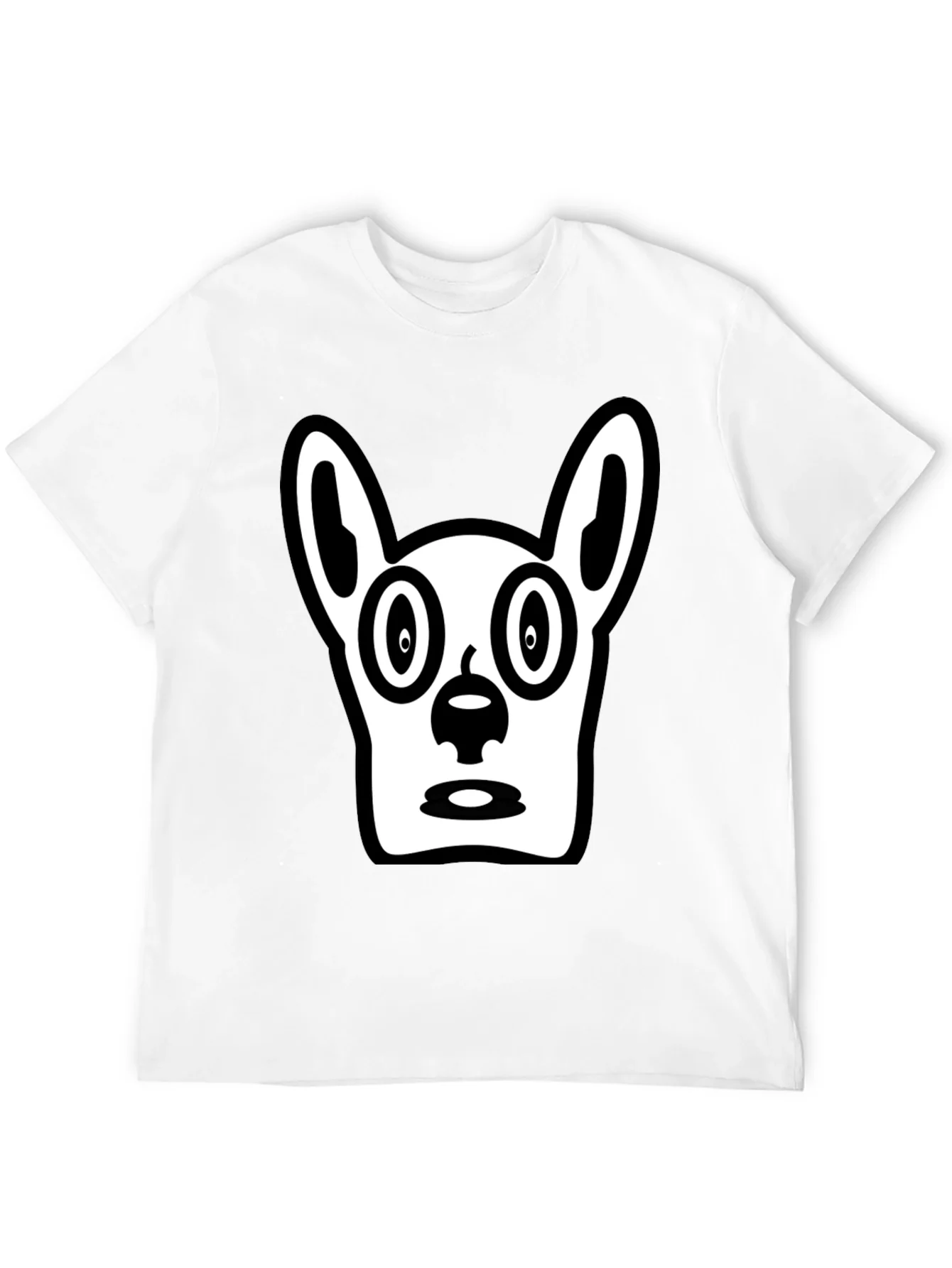 Rebbecca Dog Graphic Print Black T-Shirt
