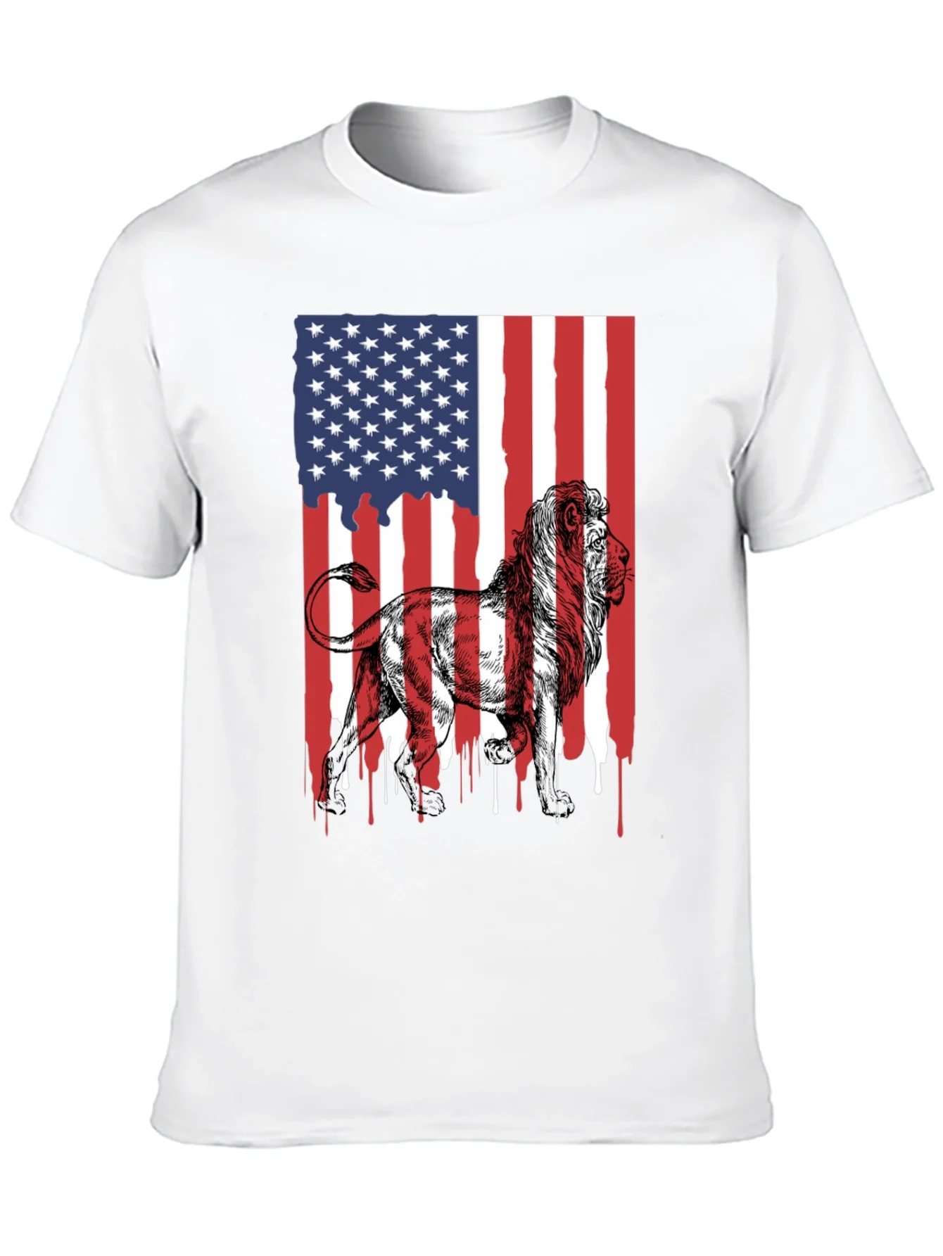 Camiseta Hombre: Le¨®n Patri¨®tico USA