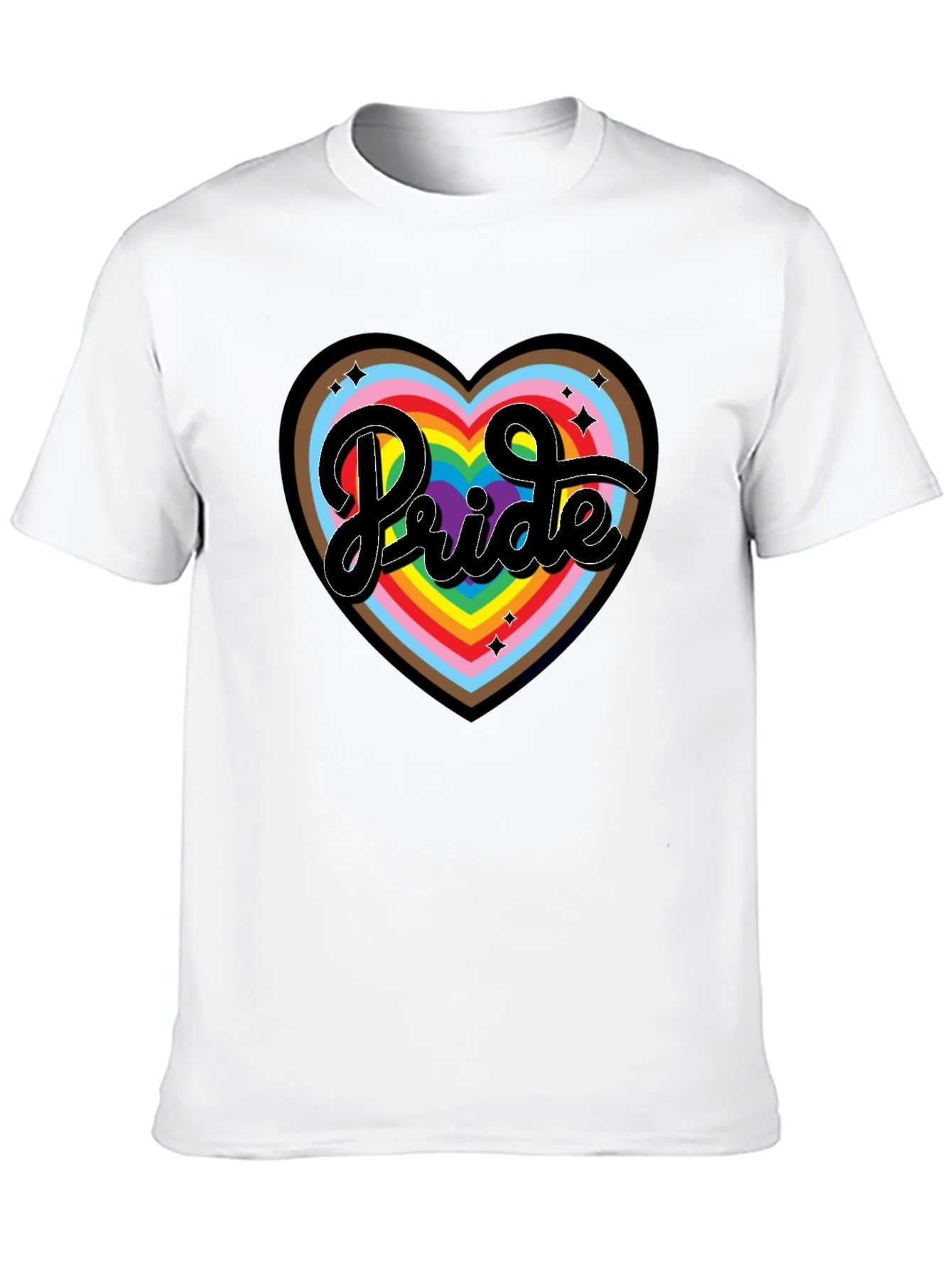 Rebbecca Pride Heart Graphic T-Shirt - Black