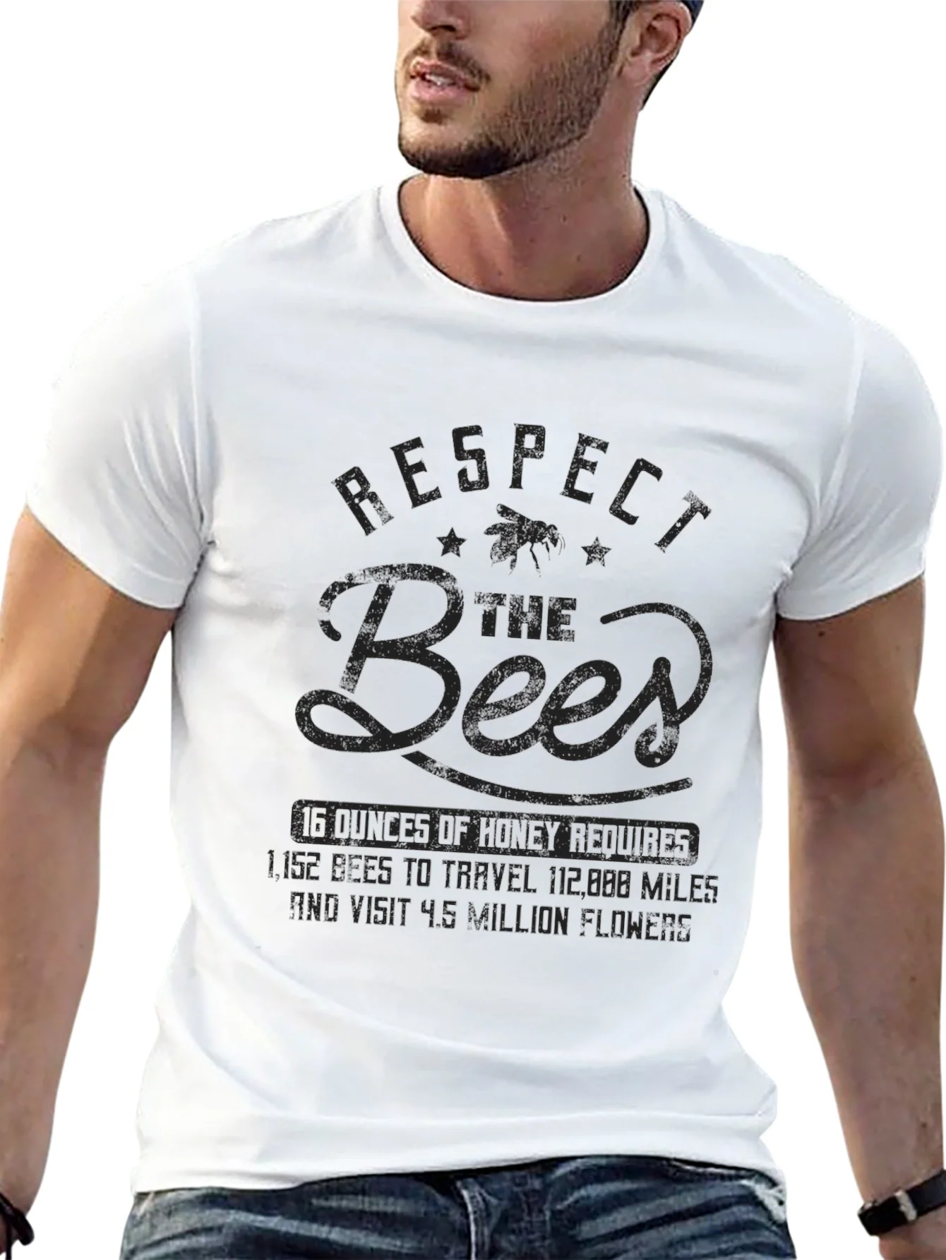 Rebbecca Respect the Bees Graphic T-Shirt - Black