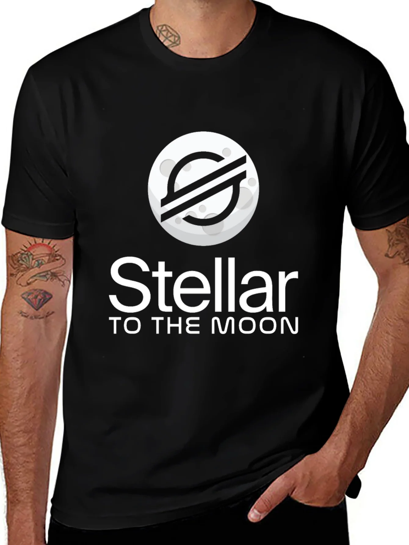 Camiseta Negra Stellar To The Moon
