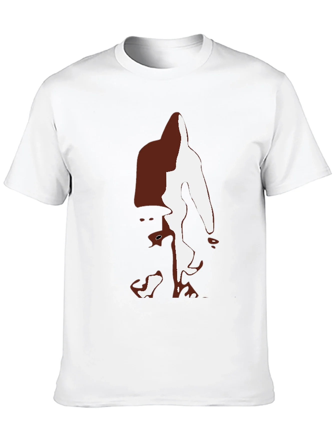 Camiseta Hombre Negra con Dise?o Abstracto Bigfoot