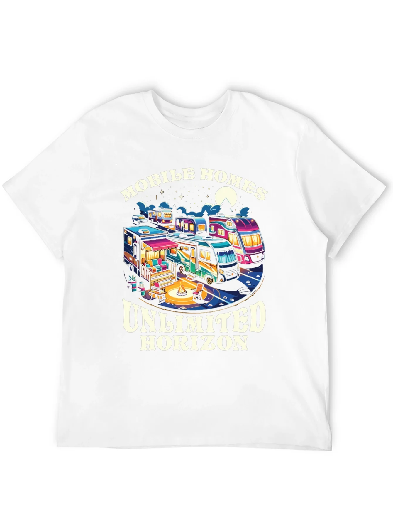 Camiseta Negra Mobile Homes Unlimited Horizon