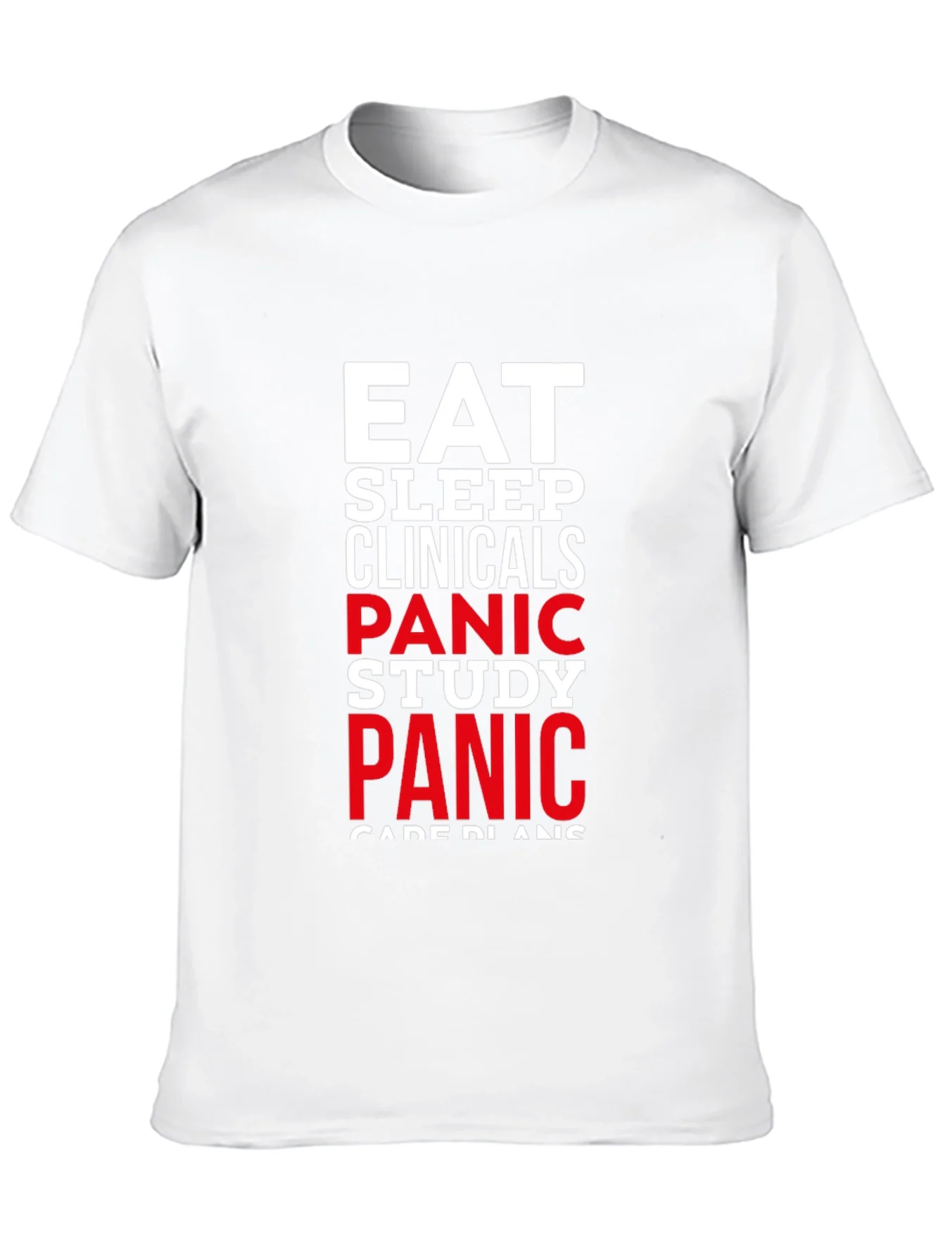 Camiseta Negra Eat Sleep Clinicals Panic Study