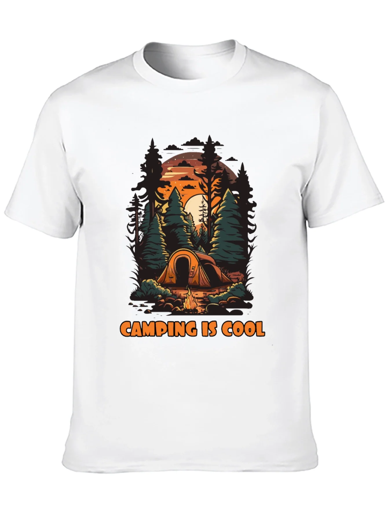 Rebbecca Camping Is Cool Graphic T-Shirt
