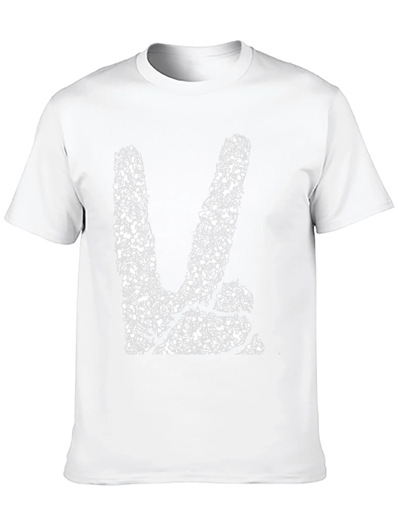 Rebbecca Music Note Peace Sign Graphic Tee