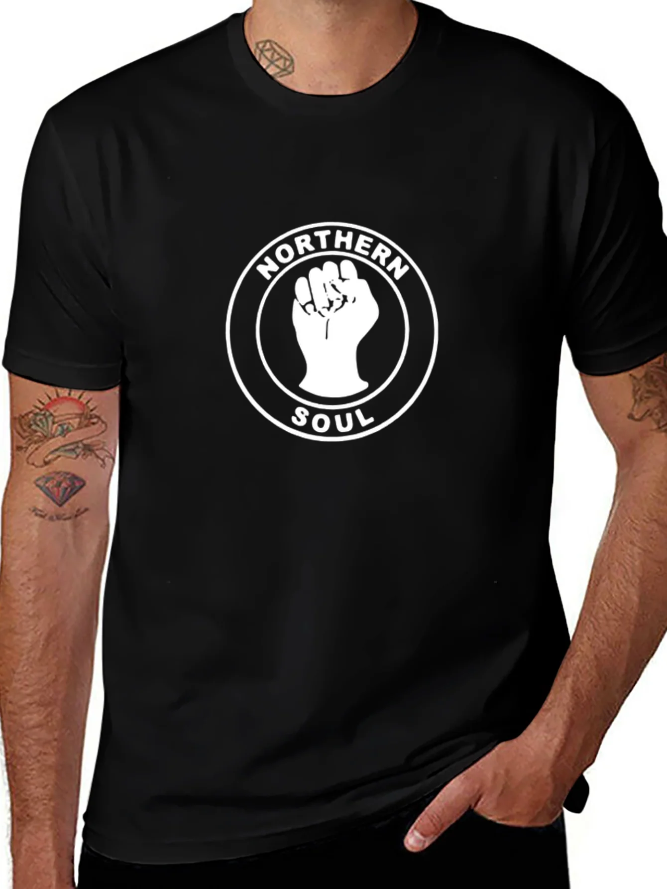 Camiseta Negra Hombre Northern Soul