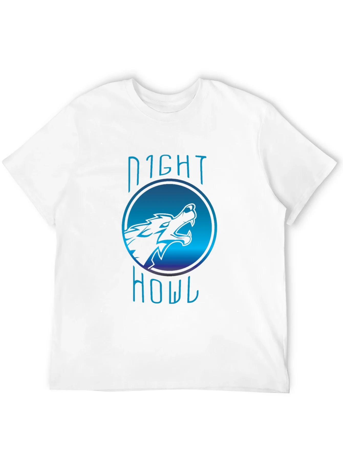 Camiseta Negra Night Howl Dise?o Lobo