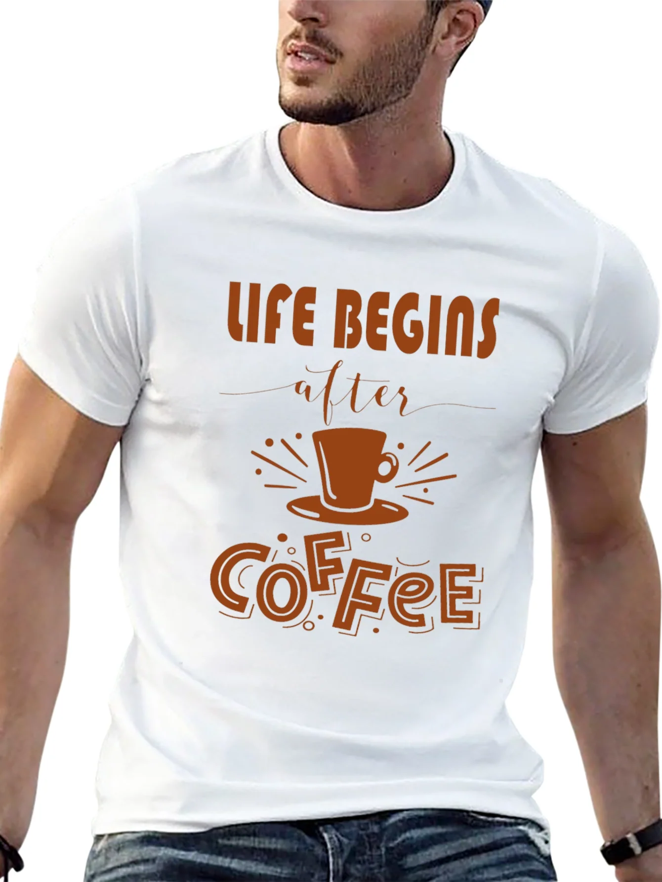 Rebbecca Life Begins After Coffee Graphic Tee - Unisex