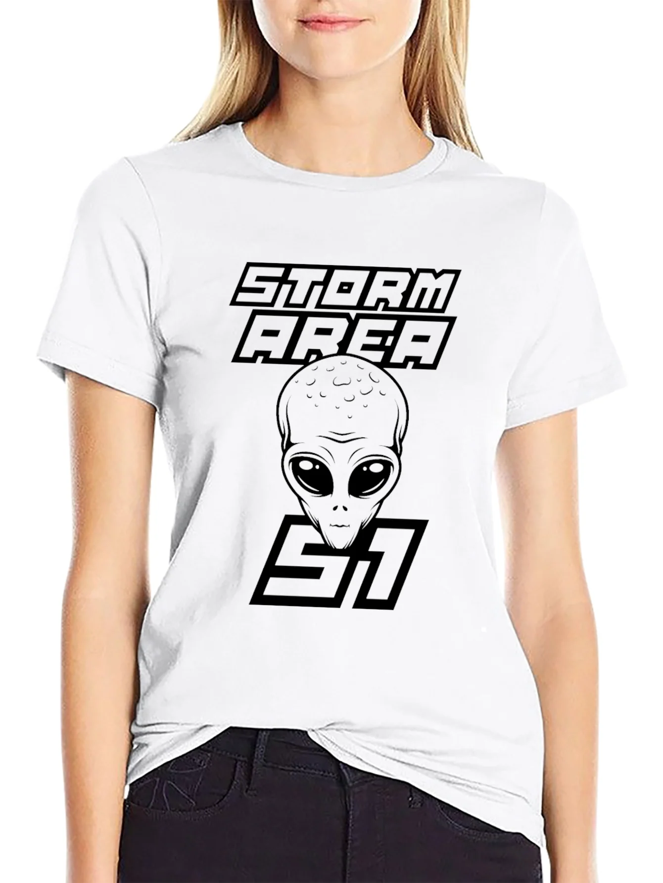 Camiseta Negra ¨¢rea 51 - Storm Area 51