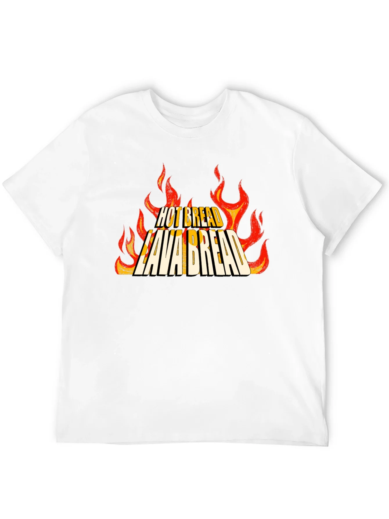 Camiseta Negra Lava Bread con Dise?o Llamativo