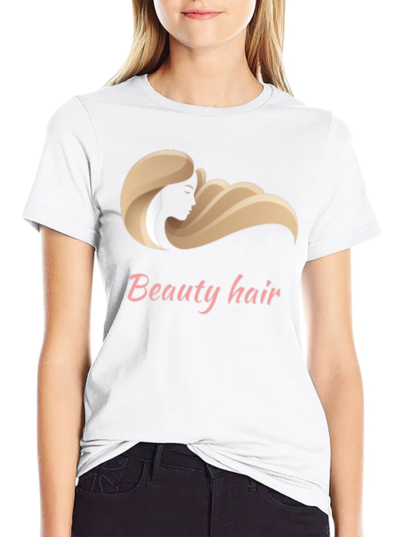 Rebbecca Beauty Hair Design T-Shirt - Stylish Graphic Tee