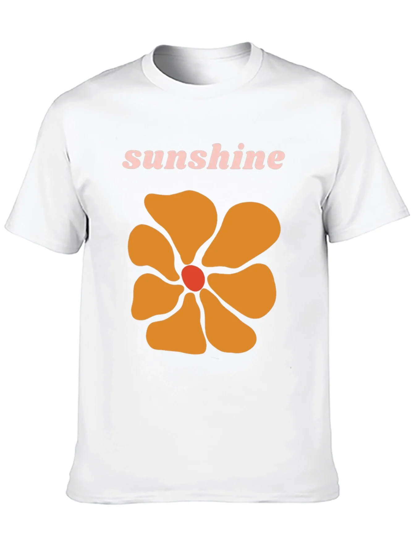 Camiseta Negra con Dise?o Floral Sunshine