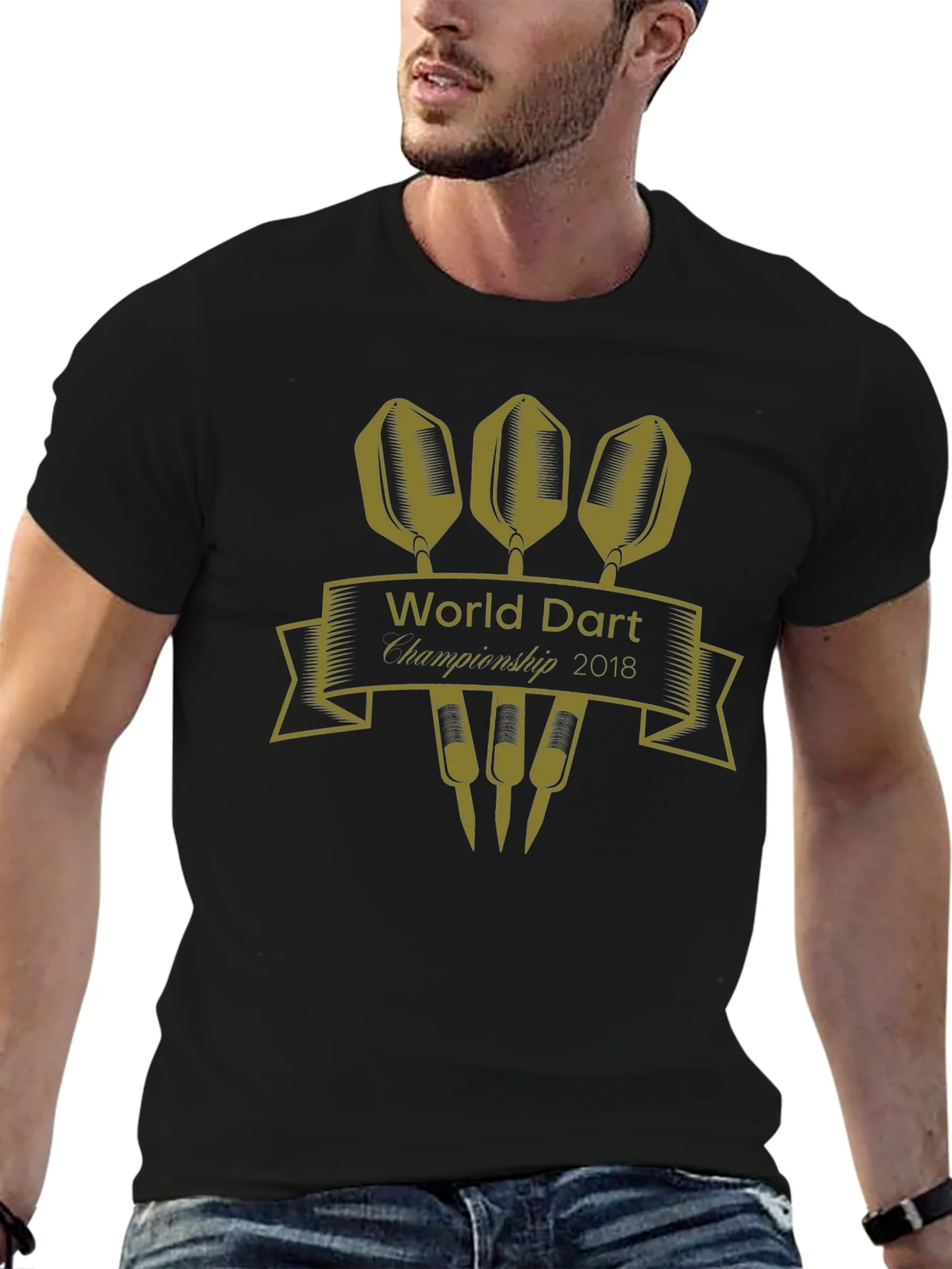Camiseta Negra World Dart Championship 2018