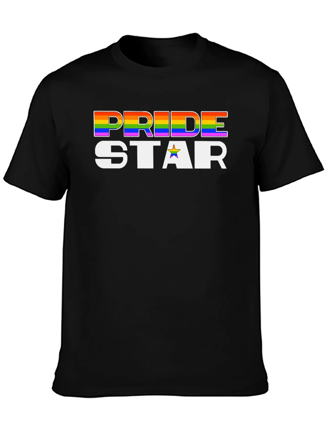 Camiseta Negra Pride Star