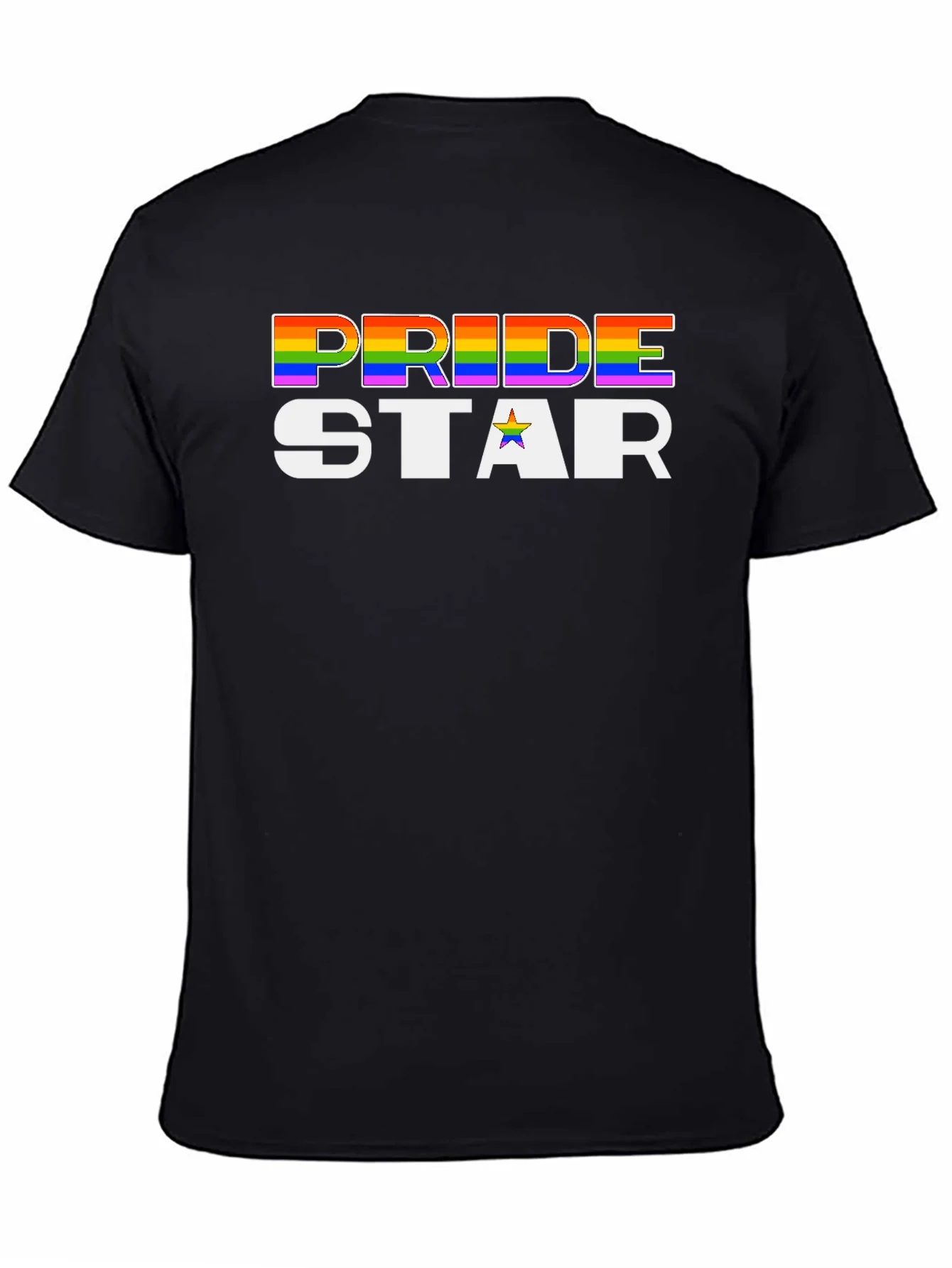 Camiseta Negra Pride Star