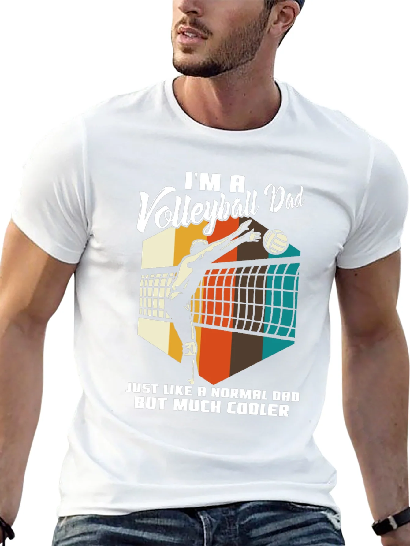 Rebbecca Volleyball Dad T-Shirt - Cool Dad Edition