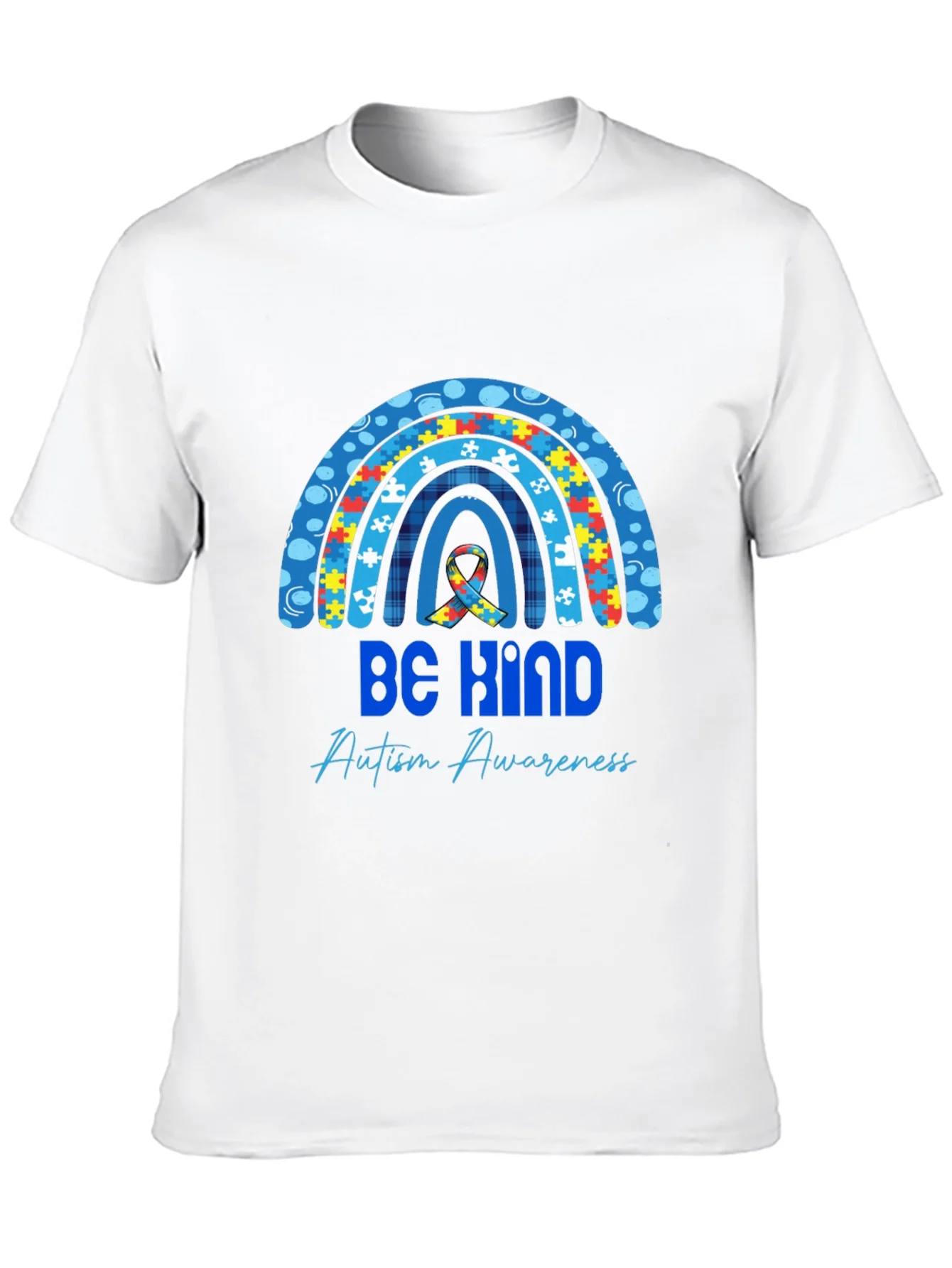 Rebbecca Be Kind Autism Awareness Rainbow T-Shirt