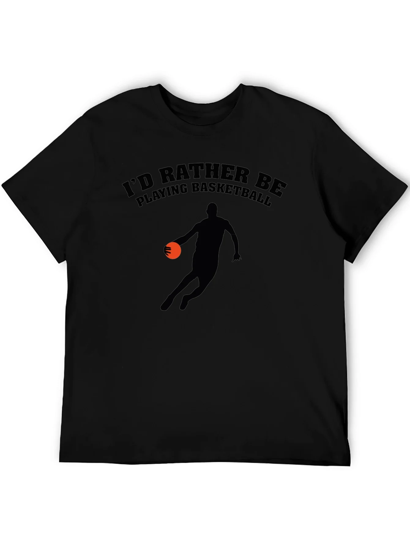 Camiseta Negra: Preferir¨ªa Estar Jugando Baloncesto