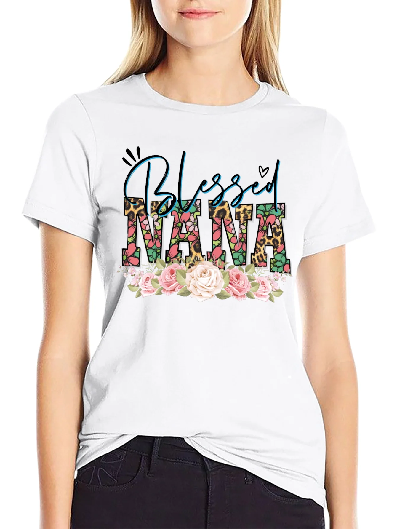 Camiseta Blessed Nana Floral