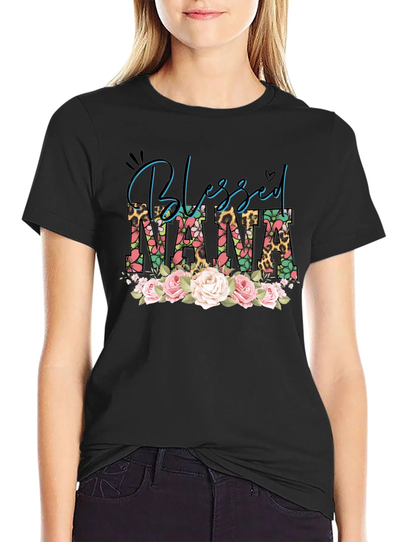 Camiseta Blessed Nana Floral