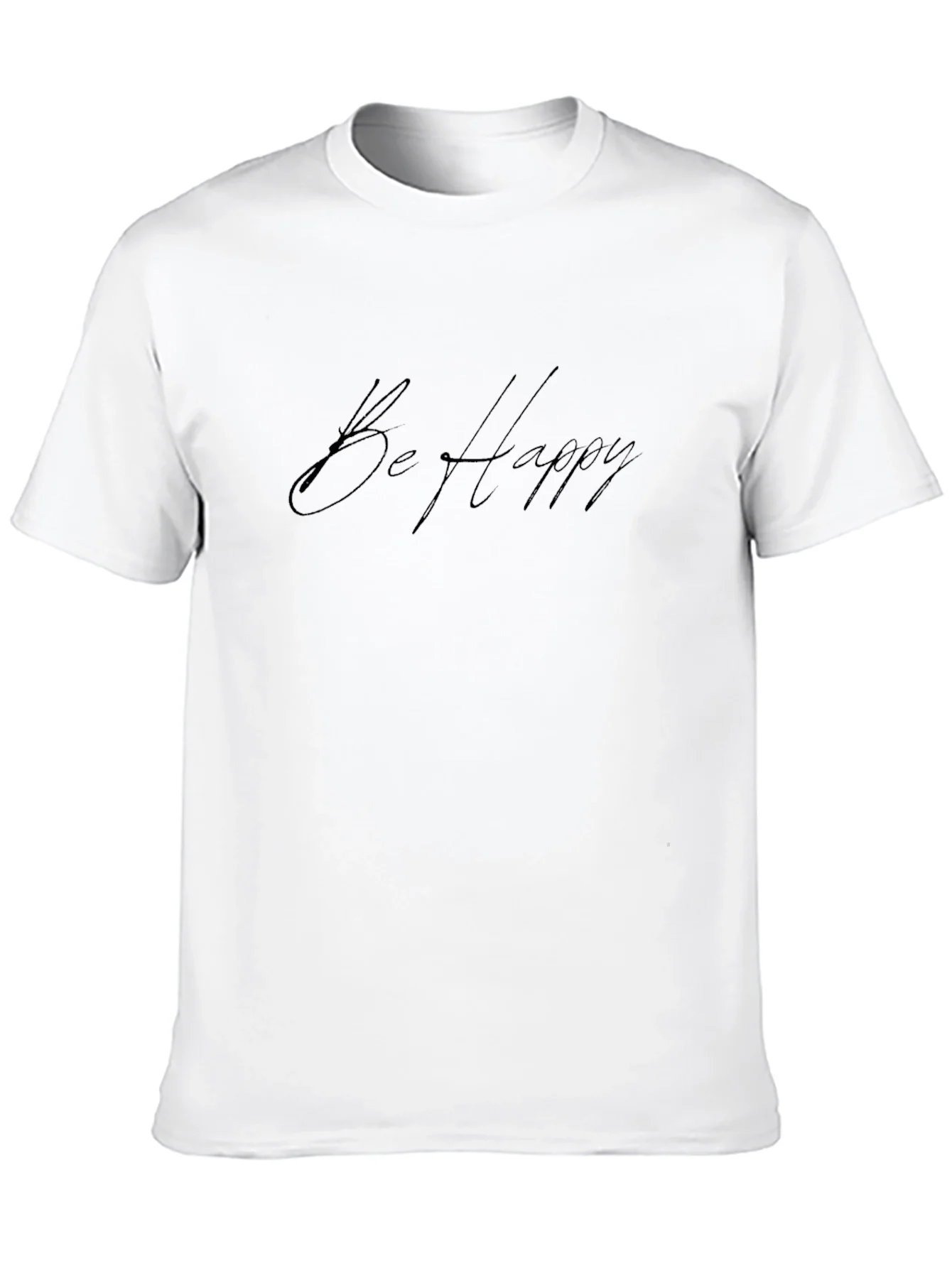 Camiseta Negra Be Happy para Hombre