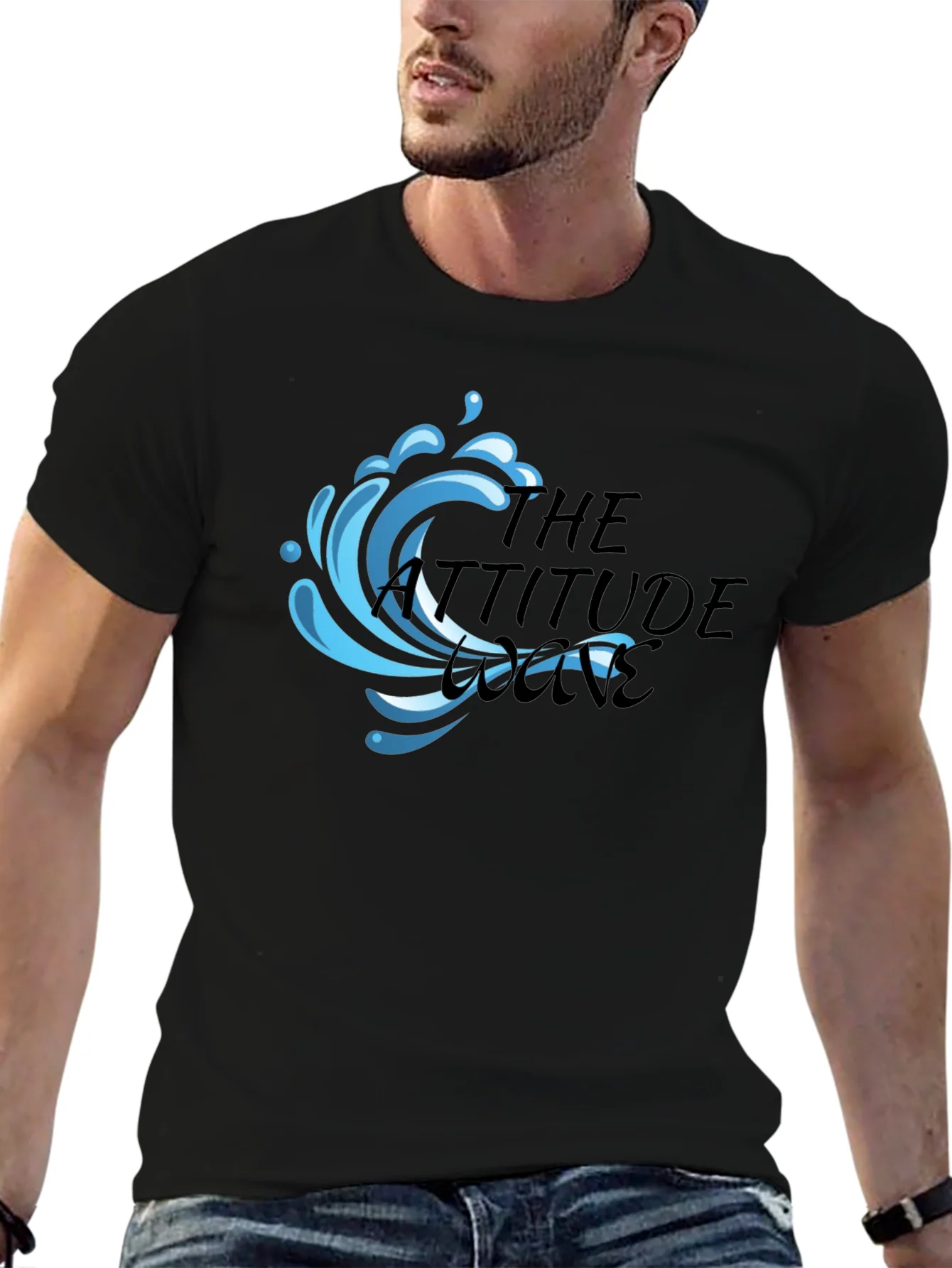Camiseta Negra The Attitude Wave