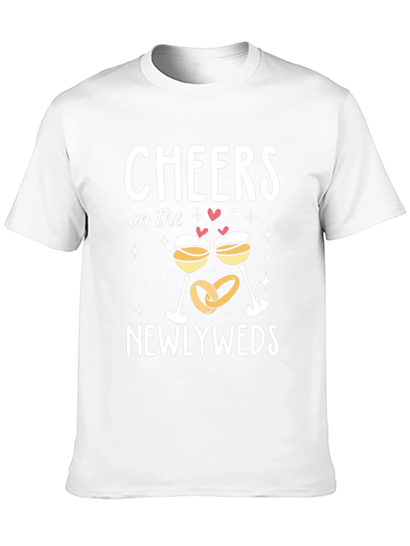 Camiseta Negra Cheers Newlyweds Boda